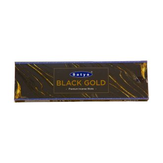 عود دست ساز هندی ساتیا مدل بلک گلد (طلای سیاه ) - Satya - Black gold بسته 50 گرمی