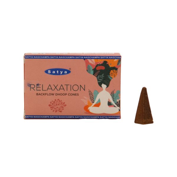 عود آبشاری دست ساز هندی ساتیا مدل ریلکسیشن (آرامبخش) Satya-Relaxation بسته 10 عددی