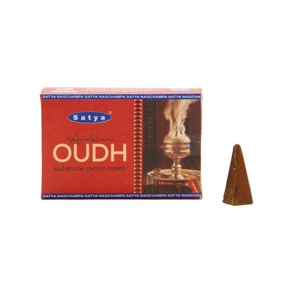 عود آبشاری دست ساز هندی ساتیا مدل عربین عود Satya-Arabian Oudh بسته 10 عددی