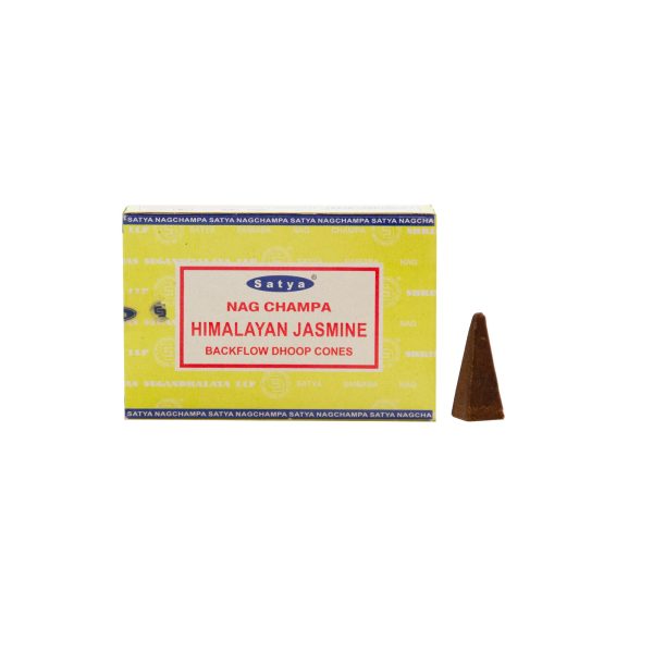 عود آبشاری دست ساز هندی ساتیا مدل هیمالیا جاسمین Satya-Nag Champa Himalayan Jasmine بسته 10 عددی